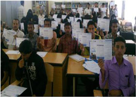 صورة لبعض هيئة التدريس في المعهد